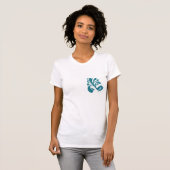 elegante blauwvis t-shirt (Voorkant volledig)