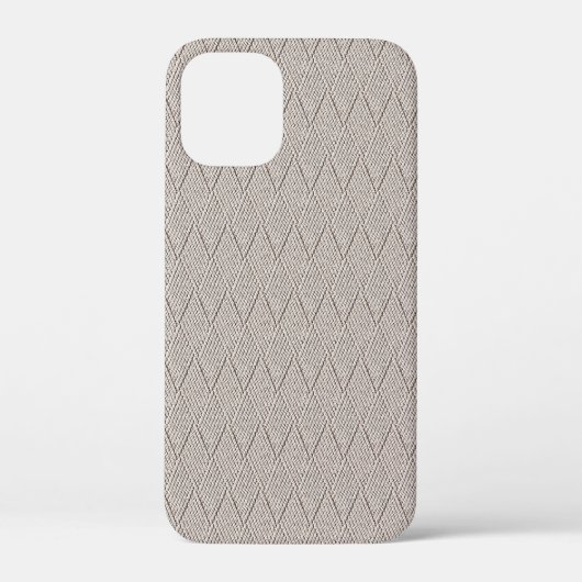 Elegante Bleek Crème Nep-diamant Breipatroon Case-Mate iPhone Case (Achterkant)