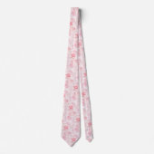 Elegante bleke roze rozen stropdas (Voorkant)