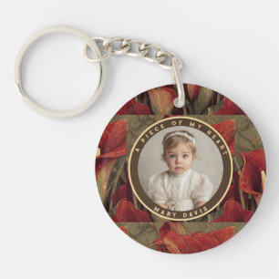 Elegante blijvende herinnering Aangepaste Calla le Sleutelhanger