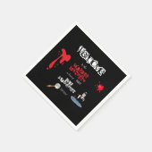 Elegante bloedige moord Mystery diner grappig Servet (Hoek)