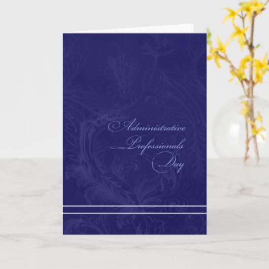 Elegante bloei administratieve professionals dag kaart (Gele Bloem)