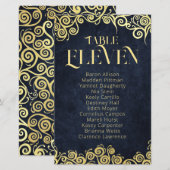 Elegante Bloei Navyblauw en Gouden Winterhuwelijk (Voorkant / Achterkant)