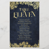 Elegante Bloei Navyblauw en Gouden Winterhuwelijk (Voorkant)