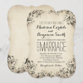  Elegante Bloei Rustieke Huwelijksuitnodiging Kaart (Voorkant / Achterkant)