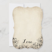  Elegante Bloei Rustieke Huwelijksuitnodiging Kaart (Achterkant)