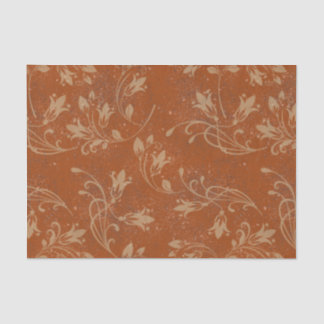 Elegante bloeiende blaadjes verbrande Sinaasappel  Tissuepapier