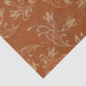 Elegante bloeiende blaadjes verbrande Sinaasappel  Tissuepapier (Detail)