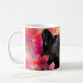Elegante Bloeiende Bloemen Wild Black Panther Koffiemok (Links)