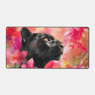 Elegante Bloeiende Bloemrijke Wilde Zwarte Panter Bureaumat