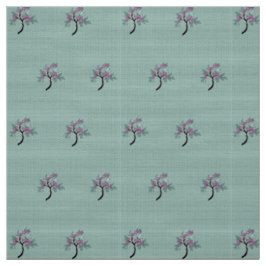 Elegante bloeiende boom groen + pruim 150cm stof