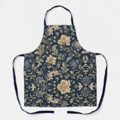 Elegante Bloeiende Botanische Versiering Schort (Voorkant)