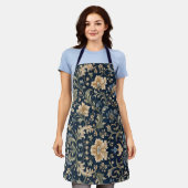 Elegante Bloeiende Botanische Versiering Schort (Gedragen)