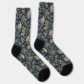 Elegante Bloeiende Botanische Versiering Sokken (Rechts)