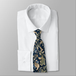 Elegante Bloeiende Botanische Versiering Stropdas