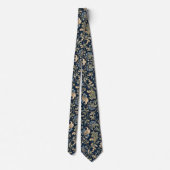Elegante Bloeiende Botanische Versiering Stropdas (Achterkant)