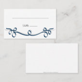 Elegante bloeiende bruiloft zitplaats kaart visitekaartje (Voorkant / Achterkant)