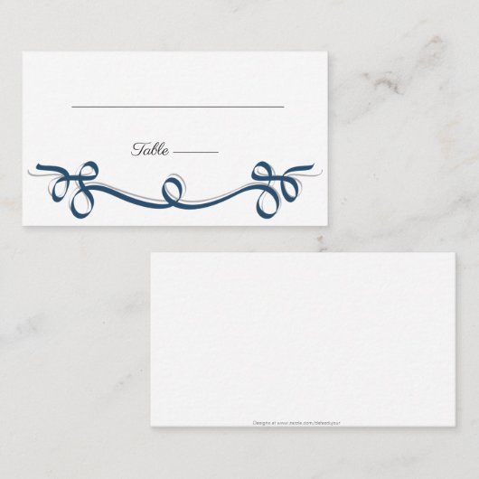 Elegante bloeiende bruiloft zitplaats kaart visitekaartje (Voorkant / Achterkant)