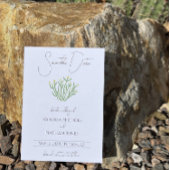 Elegante bloeiende cholla cactus bewaar de datum K Save The Date