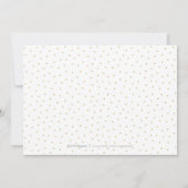 Elegante bloeiende kalligrafie repetitie diner kaart (Achterkant)