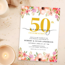 Elegante Bloem 50ste Huwelijksverjaardag