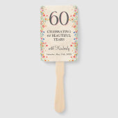 Elegante Bloem 60 Jaar Party Bloemen 60ste Verjaar Handwaaier