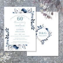Elegante bloem 60e diamanten bruiloft jubileum 