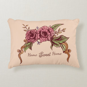 Elegante bloem accent kussen