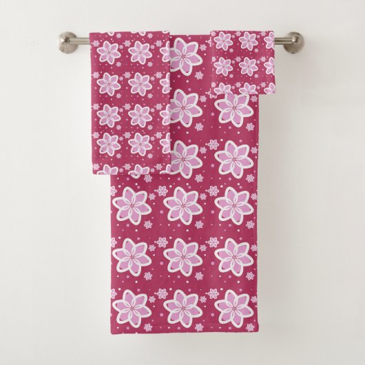 Elegante Bloem Bad Handdoek (Insitu)