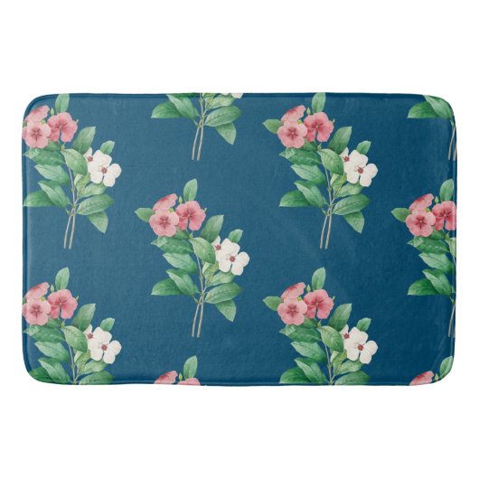 Elegante bloem badmat (Voorkant)