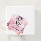 Elegante bloem bedankjes labels (In situ)