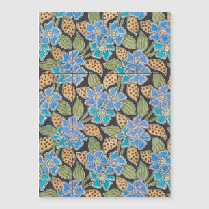 Elegante Bloem Blauw Periwinkle Floral Classic