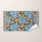 Elegante Bloem Blauw Periwinkle Floral Classic Bad Handdoek (Handdoek)