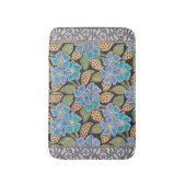 Elegante Bloem Blauw Periwinkle Floral Classic Badmat (Voorkant Verticaal)