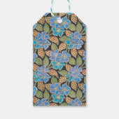 Elegante Bloem Blauw Periwinkle Floral Classic Cadeaulabel (Voorkant)