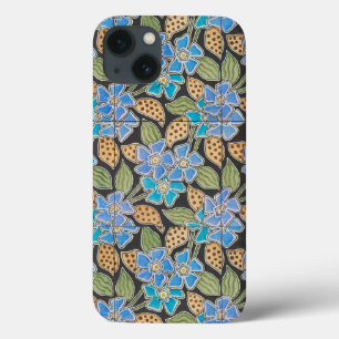 Elegante Bloem Blauw Periwinkle Floral Classic Case-Mate iPhone Case
