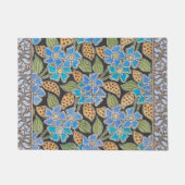 Elegante Bloem Blauw Periwinkle Floral Classic Deurmat (Voorkant)