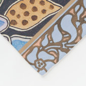 Elegante Bloem Blauw Periwinkle Floral Classic Fleece Deken (Hoek)