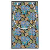 Elegante Bloem Blauw Periwinkle Floral Classic Klein Cadeauzakje (Achterkant)