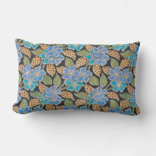 Elegante Bloem Blauw Periwinkle Floral Classic Kussen