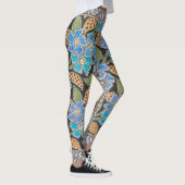 Elegante Bloem Blauw Periwinkle Floral Classic Leggings (Rechts)