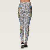 Elegante Bloem Blauw Periwinkle Floral Classic Leggings (Achterkant)
