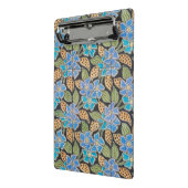 Elegante Bloem Blauw Periwinkle Floral Classic Mini Klembord (Angled2)