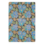 Elegante Bloem Blauw Periwinkle Floral Classic Mini Klembord (Achterkant)