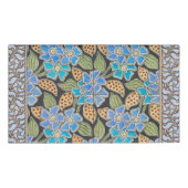 Elegante Bloem Blauw Periwinkle Floral Classic Naambadge (Voorkant)