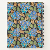 Elegante Bloem Blauw Periwinkle Floral Classic Notitieboek (Achterkant)