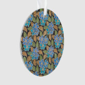 Elegante Bloem Blauw Periwinkle Floral Classic Ornament (voorkant)