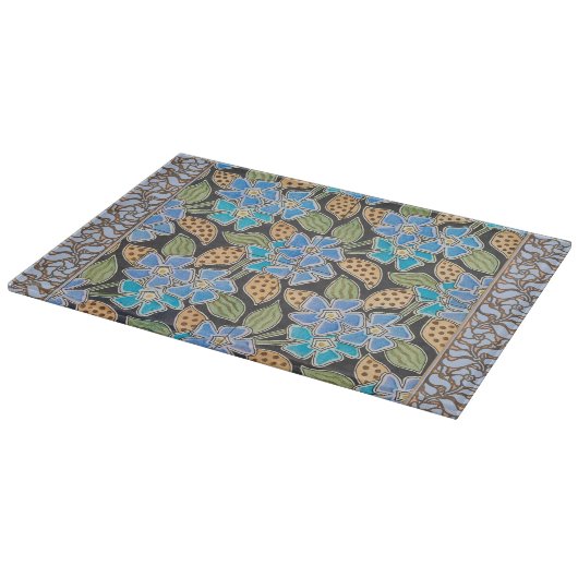 Elegante Bloem Blauw Periwinkle Floral Classic Snijplank (Hoek)