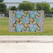 Elegante Bloem Blauw Periwinkle Floral Classic Spandoek (Insitu)