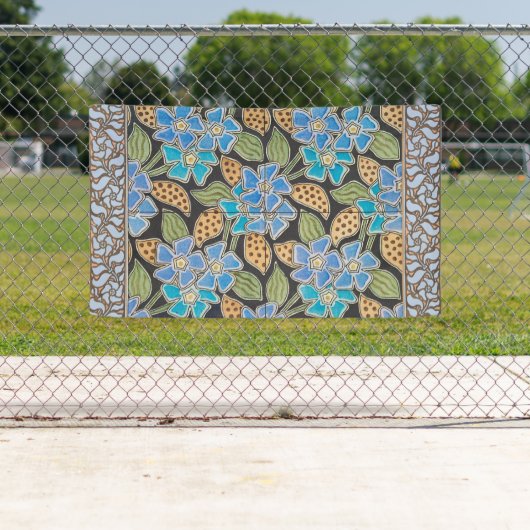 Elegante Bloem Blauw Periwinkle Floral Classic Spandoek (Insitu)